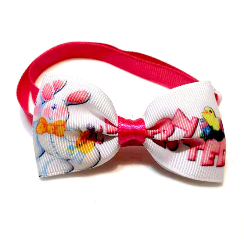 New Easter Pet Bow Tie Headwear Set