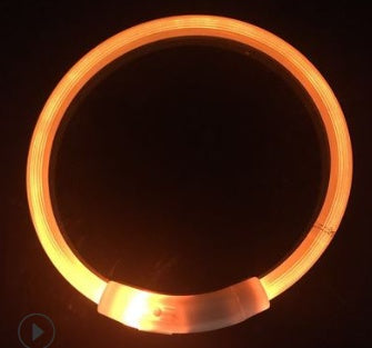 USB charging light collar night light dog collar LED Teddy Golden Retriever dog collar full dog breed