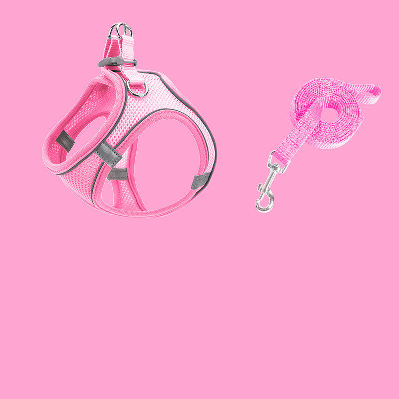 Pet Chest Strap Breathable Vest Reflective Traction Rope Suit