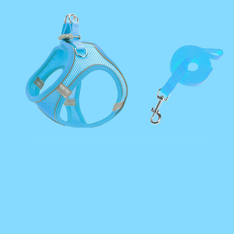 Pet Chest Strap Breathable Vest Reflective Traction Rope Suit