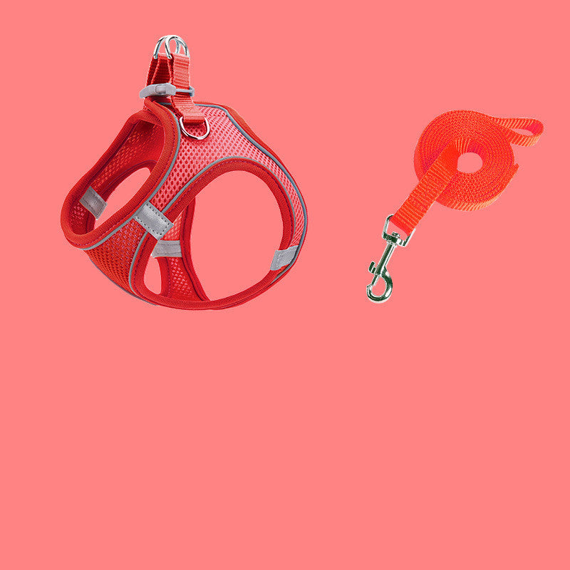 Pet Chest Strap Breathable Vest Reflective Traction Rope Suit