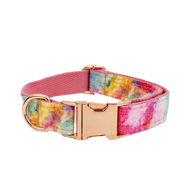 Bronzing Pet Collar Traction Rope On Foundation