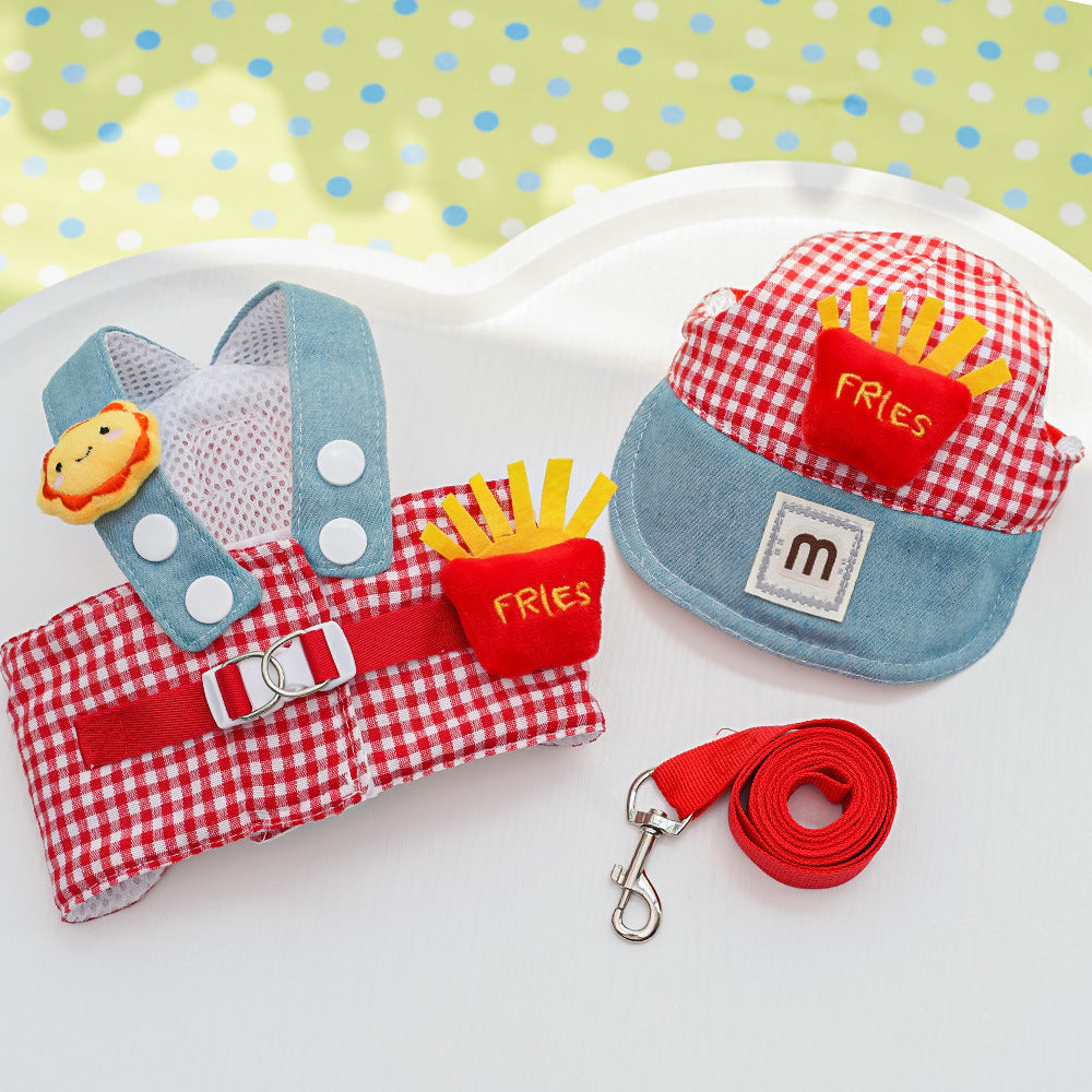 Frog Pet Harness Traction Cat Rope Suit