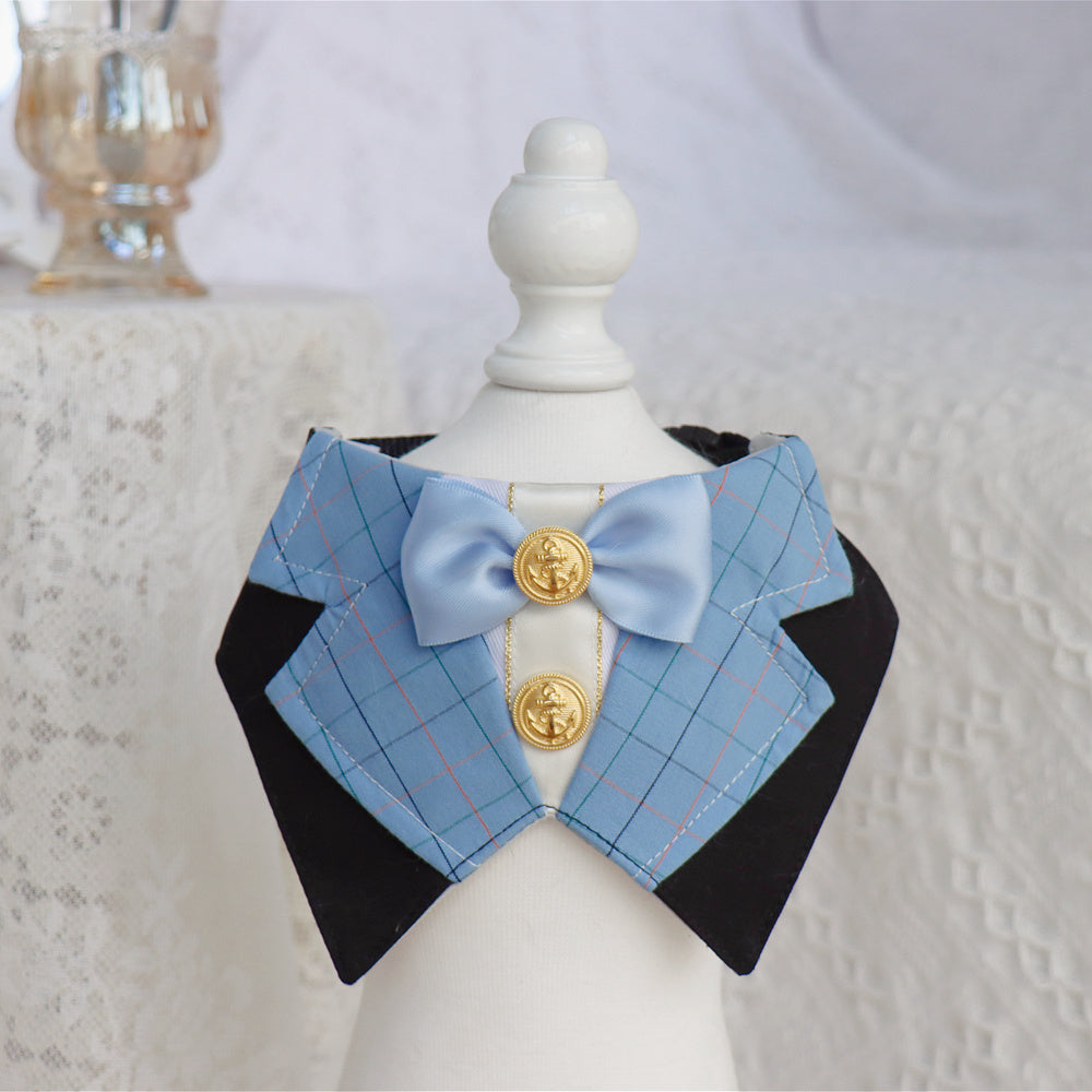 Pet Cat Dog British Academy Style Bib Tie