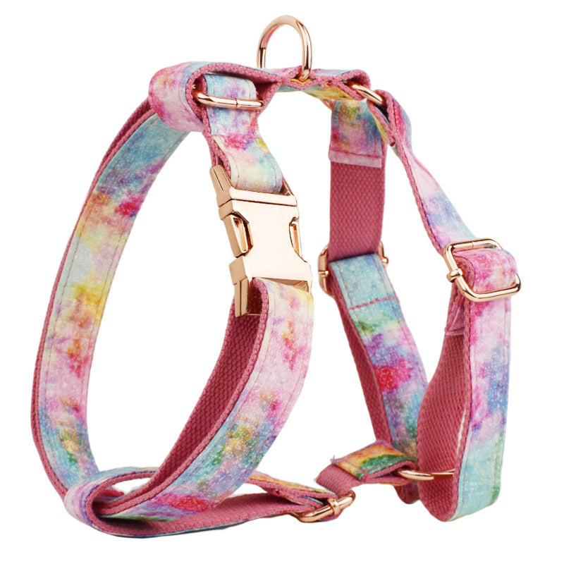 Bronzing Pet Collar Traction Rope On Foundation