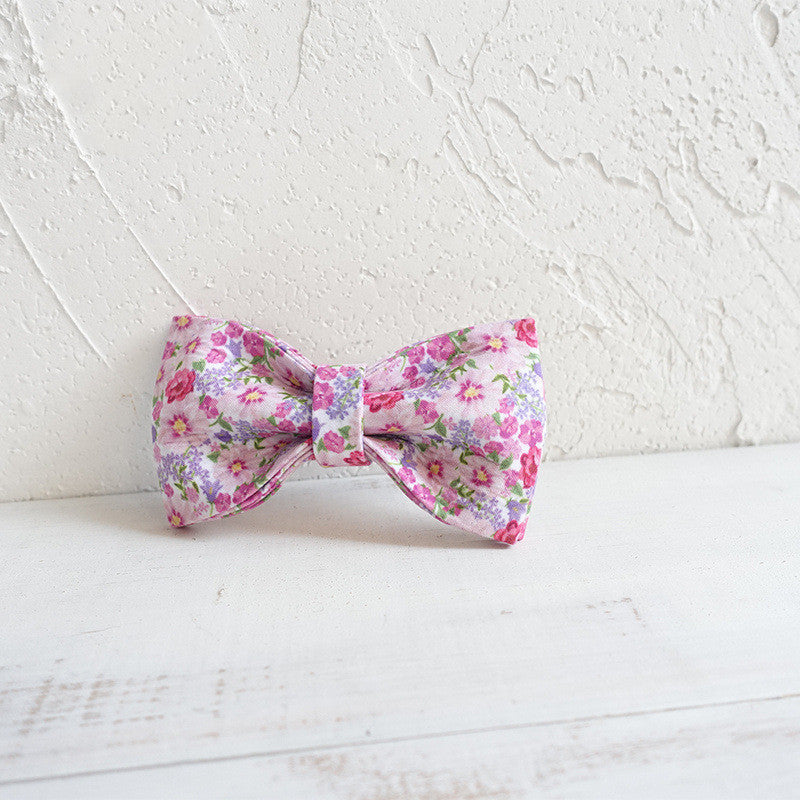 Double Layer Dog Bow Tie Collar Flower