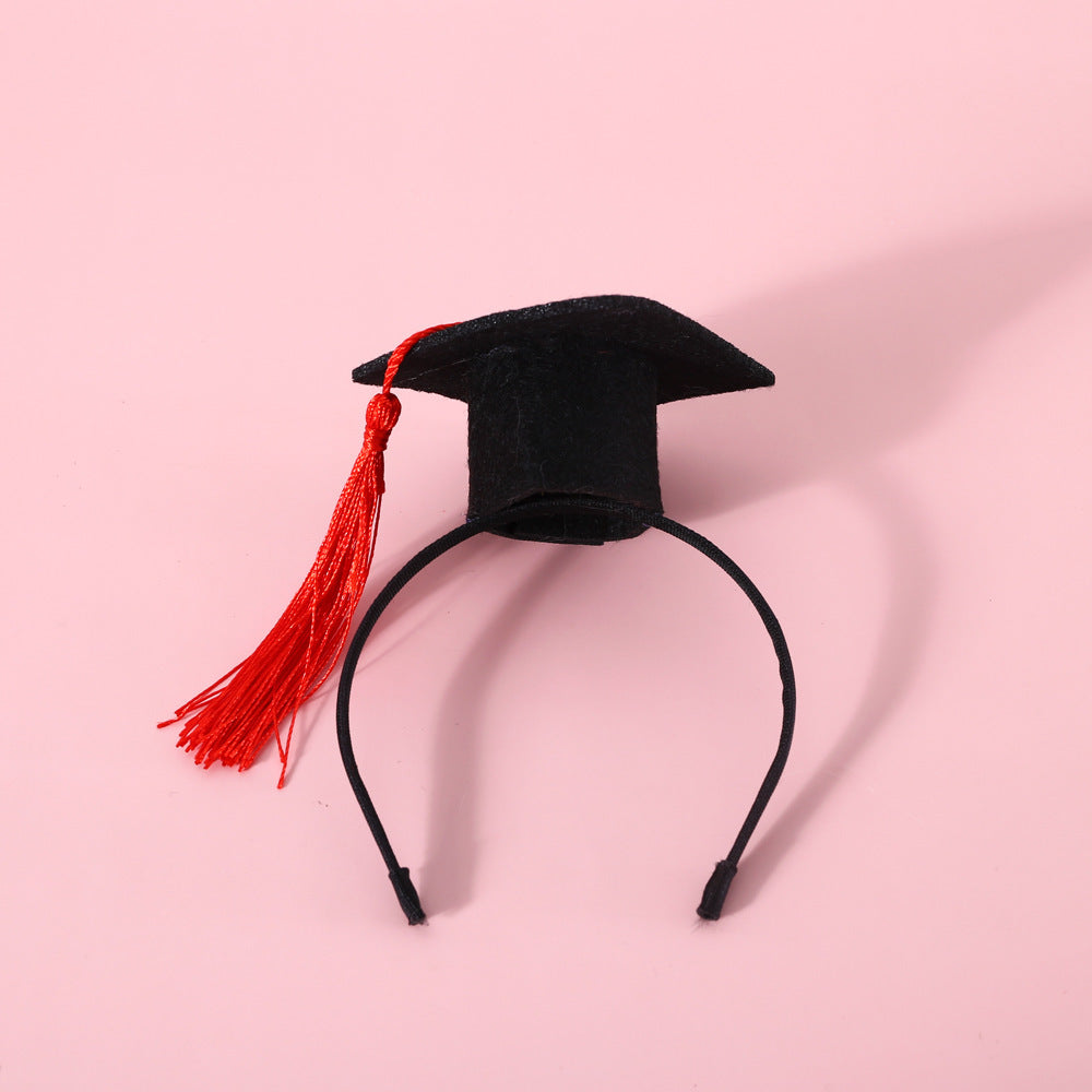 Pet Cat Dog Doctor's Degree Hair Band Bow Tie