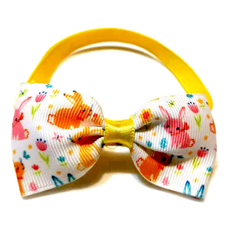 New Easter Pet Bow Tie Headwear Set