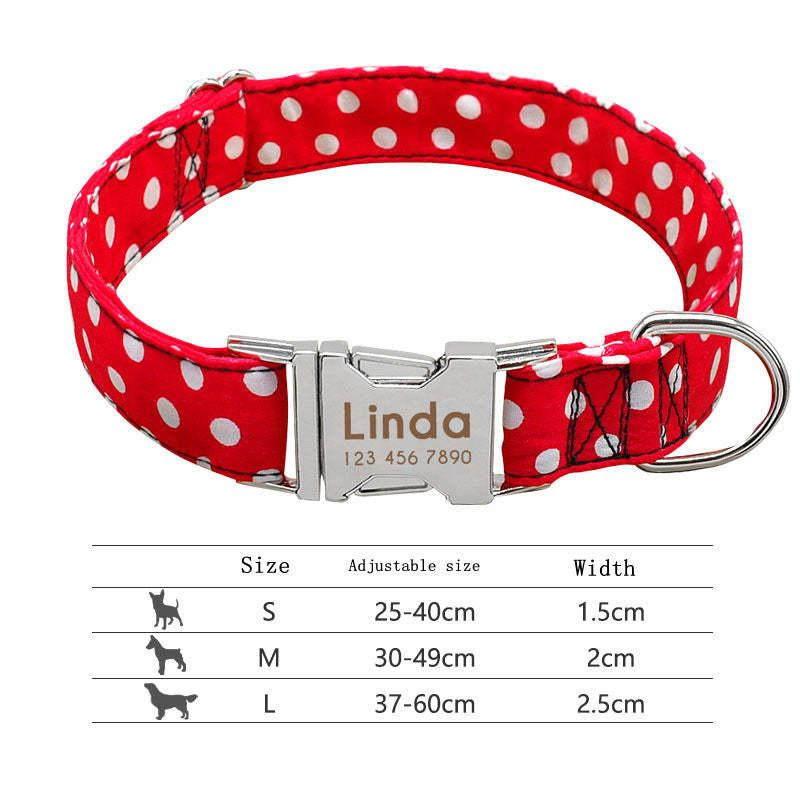 Pet Collar Lettering Large Dog Pet Dog Neck
