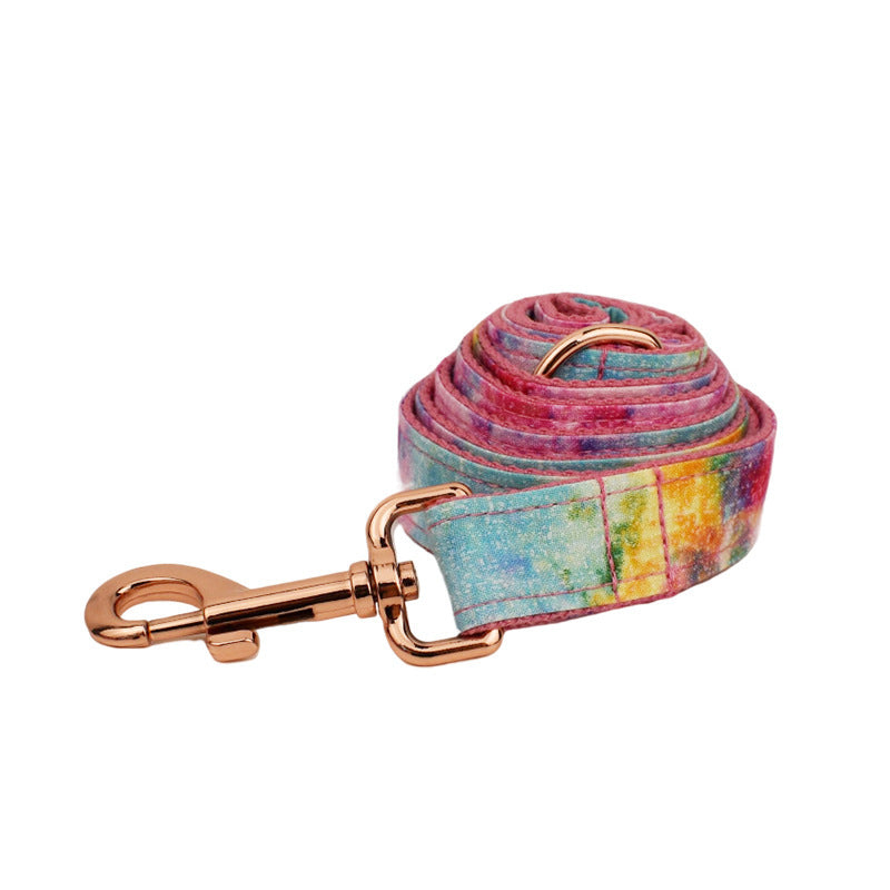 Bronzing Pet Collar Traction Rope On Foundation