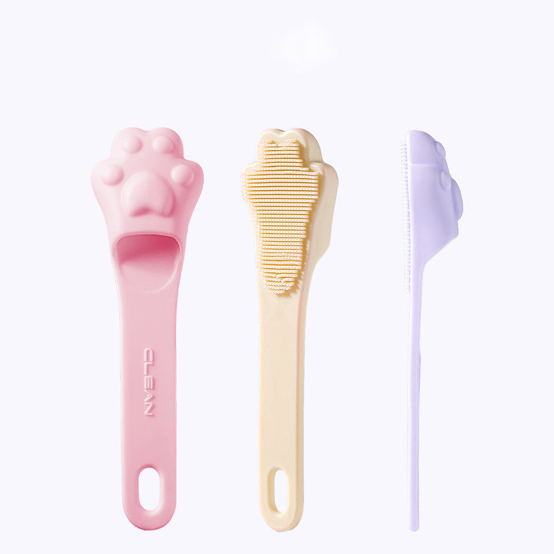 Silicone Toothbrush For Pets Food Grade Oral Cleaning Tool Finger Cover Toothbrush For Dogs And Cats