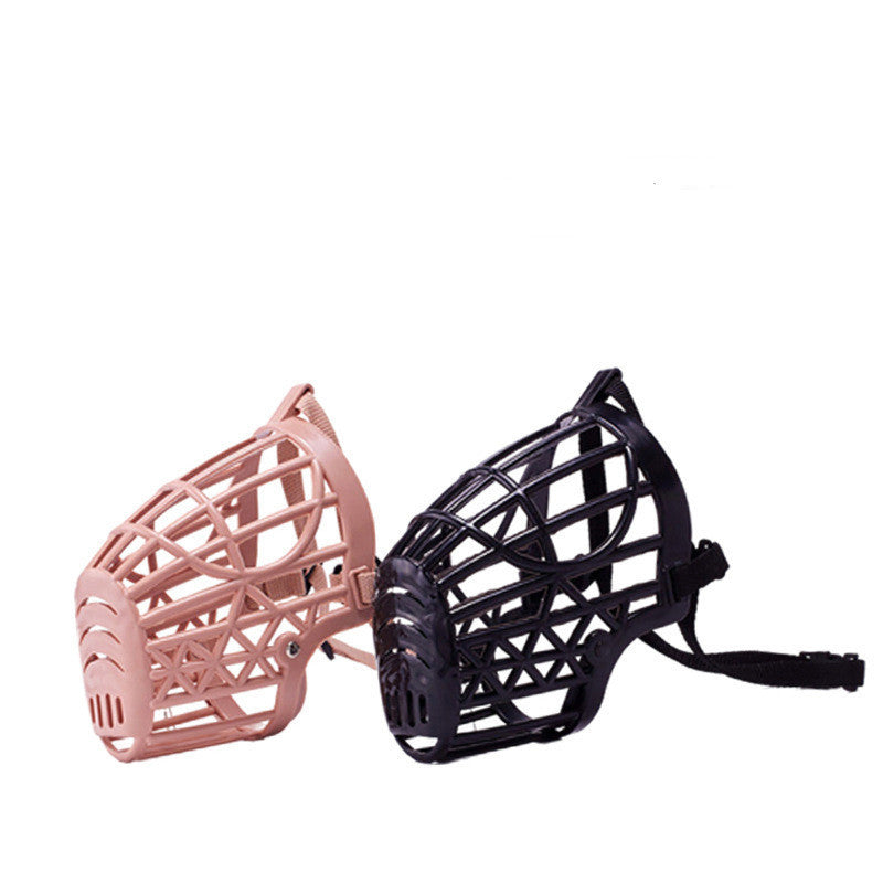 Dogs Anti-bite Anti-barking Polypropylene Webbing Soft Plastic Breathable Grid Mouth Cover