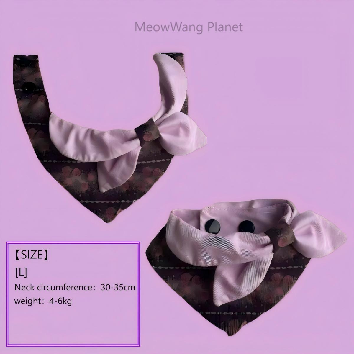 Dog Cat Collar Dog Cat Bandana Elevated Lilac Pet Bandana Korean Inspired Fall Accessory For Refined Cats Small Dogs Designer Fall Pet Bib Handcrafted In Lilac For Stylish Small Breeds Luxury Pet Gift