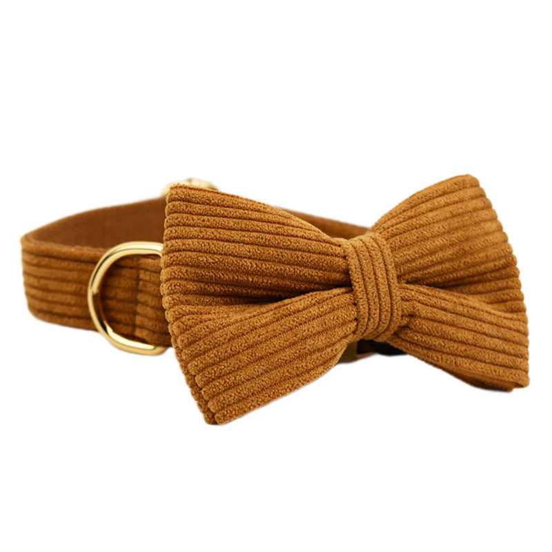 Caramel Corduroy Corduroy Pet Collar