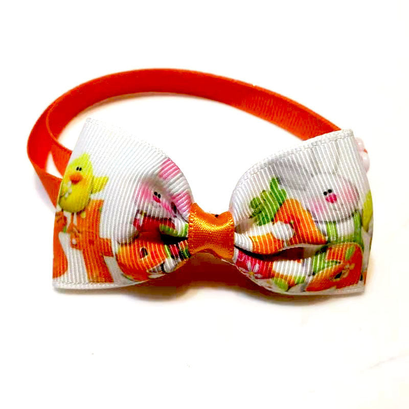 New Easter Pet Bow Tie Headwear Set