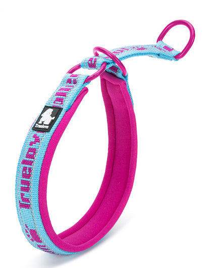 Truelove Pet Dog Collar Traction Diving Fabric Adjustable Reflective Soft Foreign Trade Cross-border Amazon