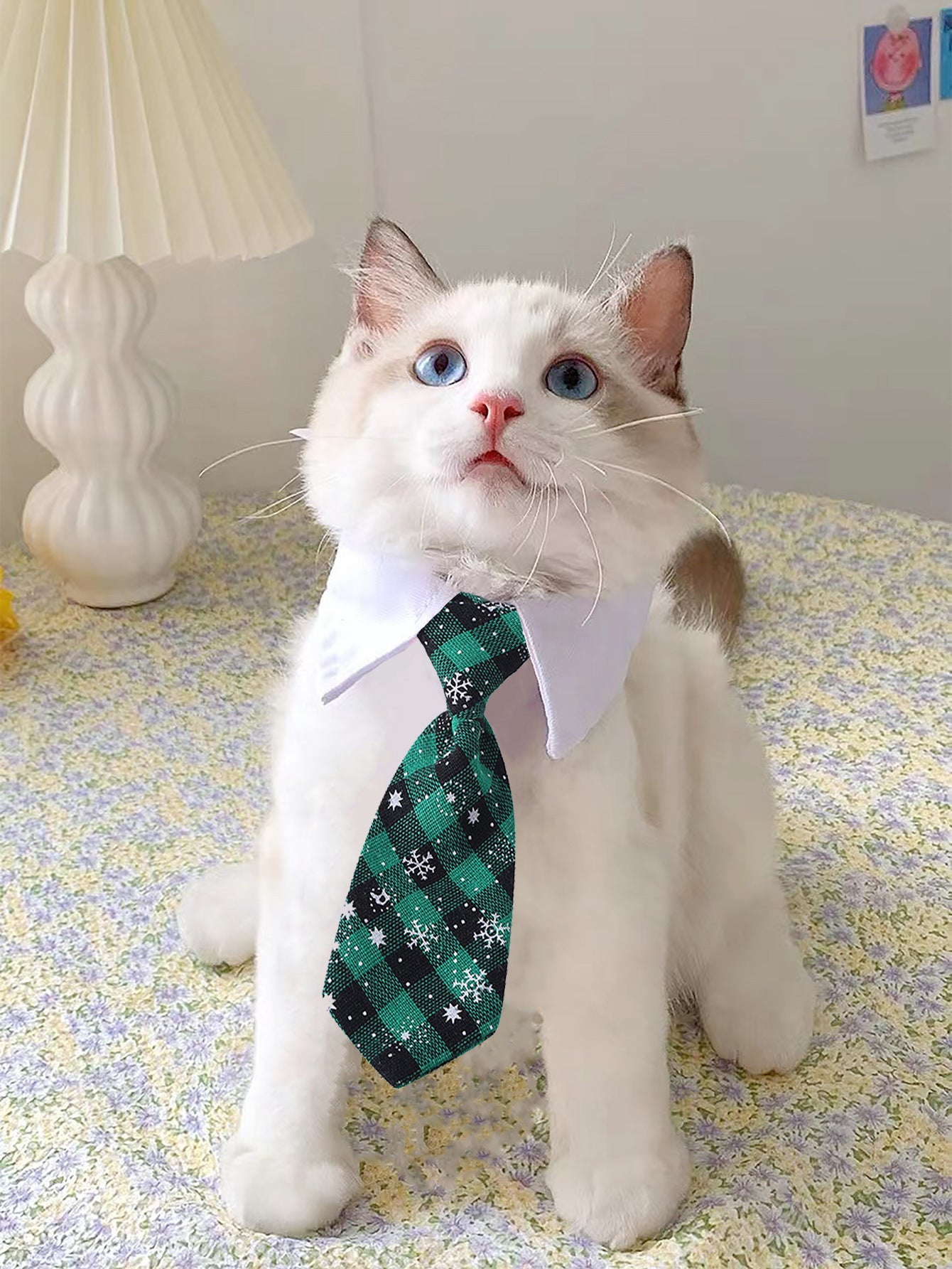 Pet Tie Saliva Towel British Style Gentleman