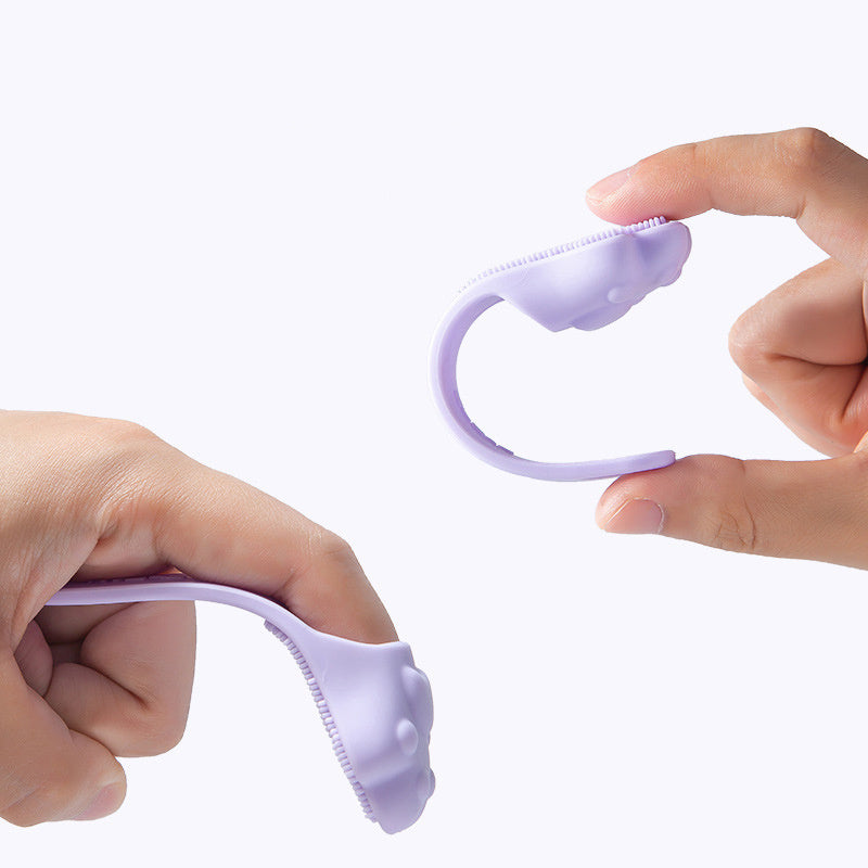 Silicone Toothbrush For Pets Food Grade Oral Cleaning Tool Finger Cover Toothbrush For Dogs And Cats