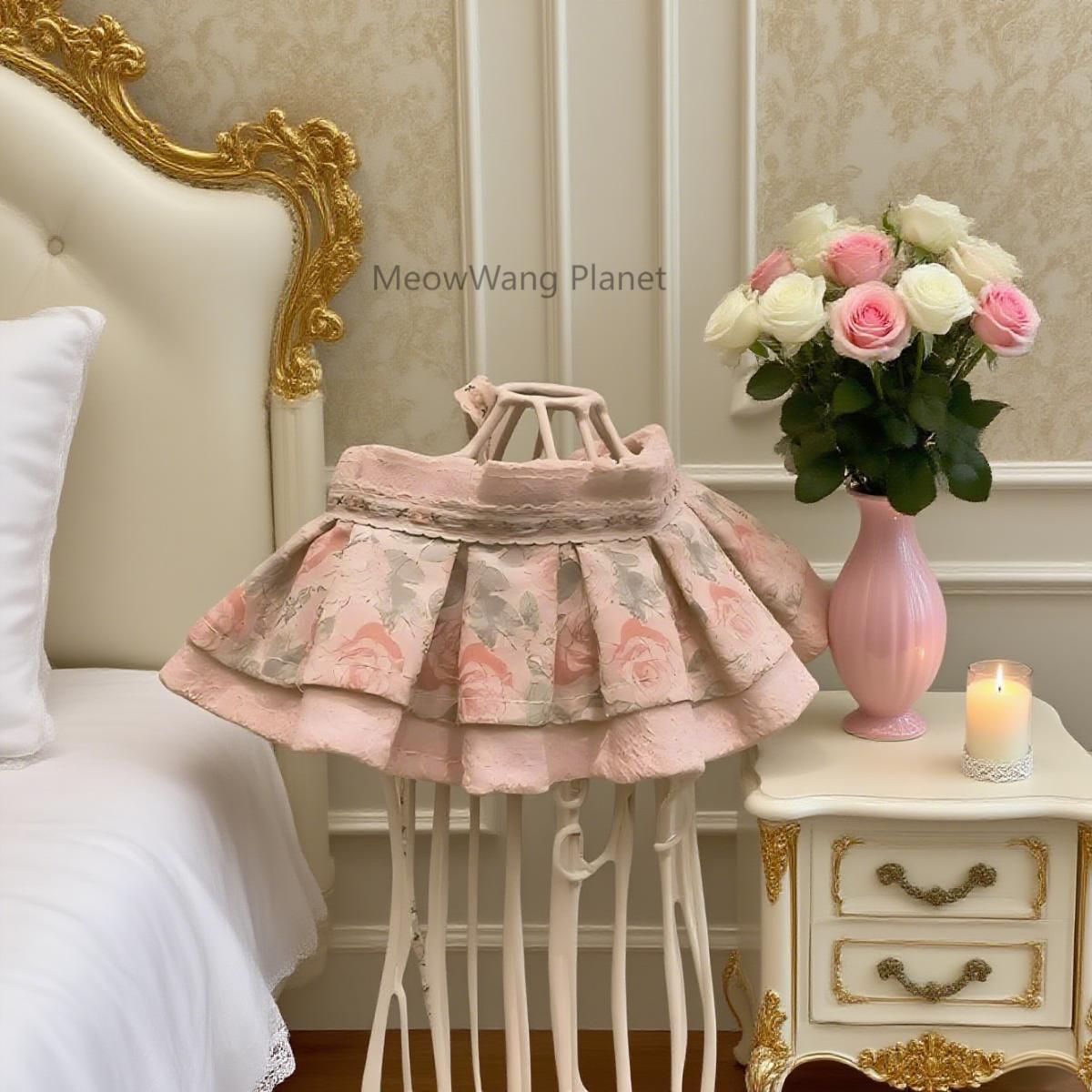 Spring Floral Pet Bandana Handmade Cotton Bib For Cats Small Dogs Luxury Pet Gift